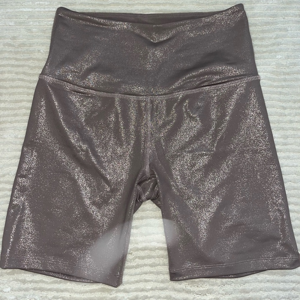 Beyond Yoga Metallic Biker Shorts